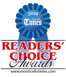2026 Monticello Times Readers' Choice Awards logo.